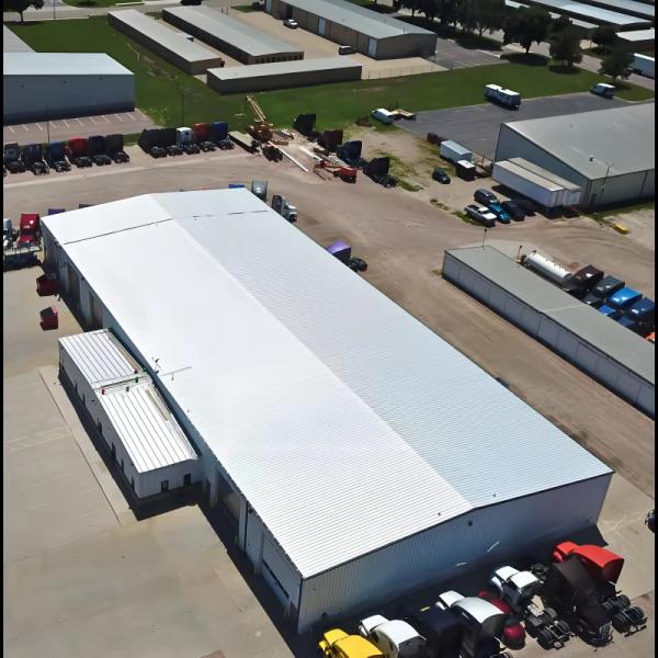 Heavy Duty Fabrication Steel Structure Workshop with Mezzanine Design and High Fire Resistance