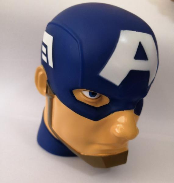 3D Marvel Captain America Night Light / Blue Battery Captain America Led Light