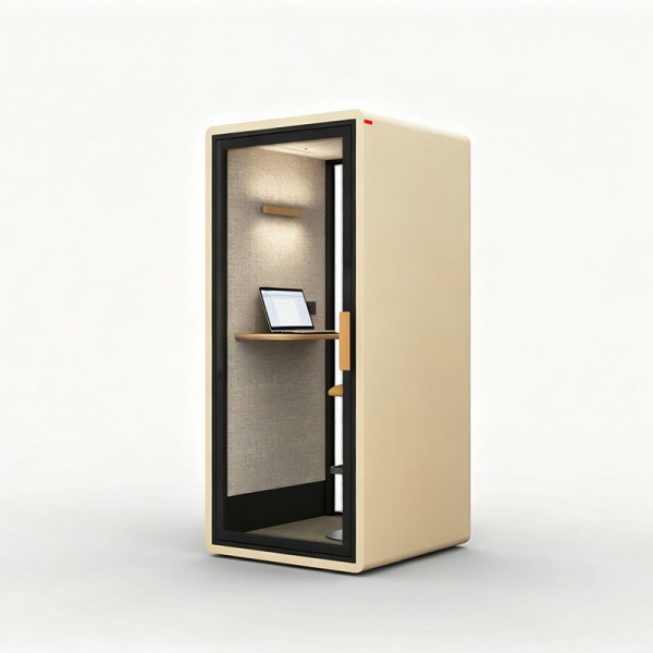 220V Mini Modern Office Soundproof Booth Built In Ventilation System OEM
