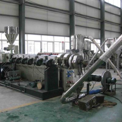 Shenzhen HYPET PVC Pelletizing Line With Twin Conic Extruder / PVC Granules Making With Conic Twin Screw Extruder Machine