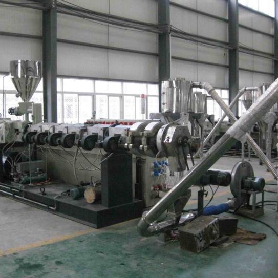 Shenzhen HYPET PVC Pelletizing Line With Twin Conic Extruder / PVC Granules Making With Conic Twin Screw Extruder Machine