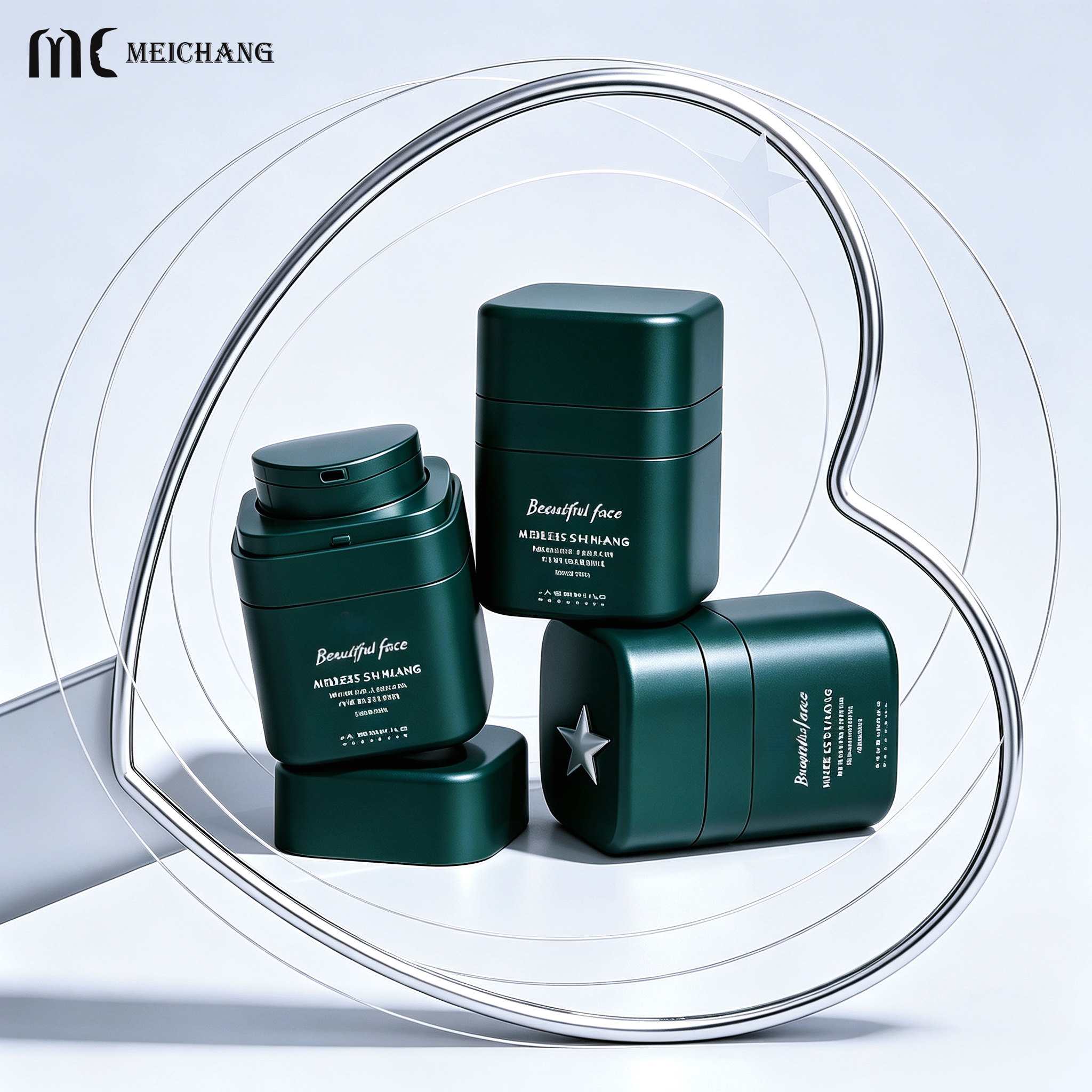 30g / 50g Square Refillable Airless Cream Jar with Replaceable PP Inner Liner(MC-P-564)