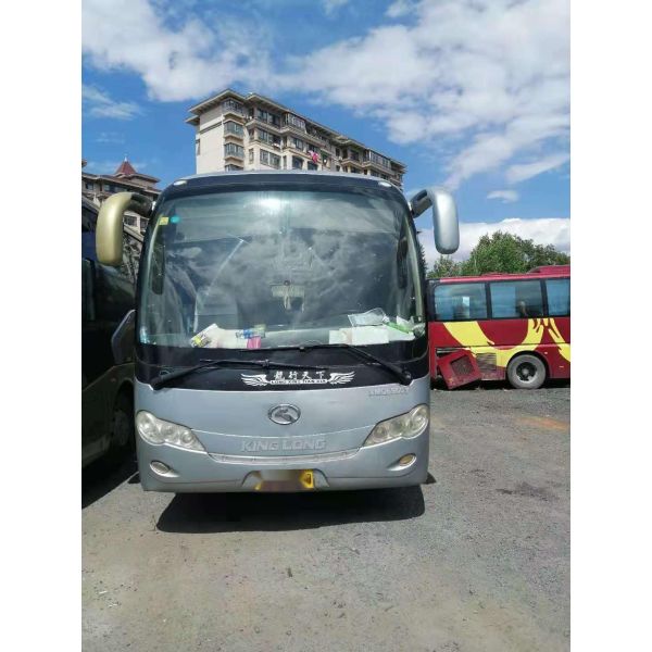 Используемый километр двойных дверей 39seats автобуса XMQ6900 Kinglong низкий выведенный управляя стальное шасси