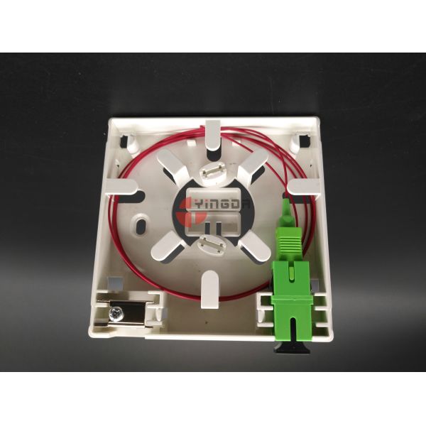 Порты панели 2 гнезда коробки прекращения волокна держателя стены СК/АПК с зажимом кабеля металла