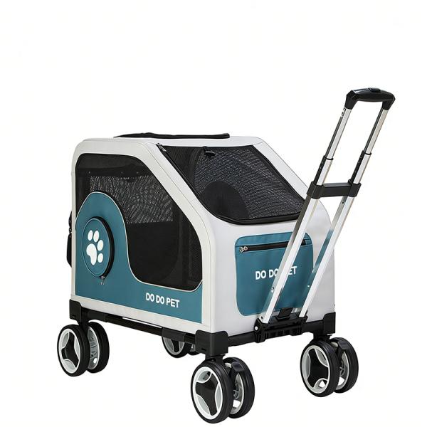 Terrain Pet Stroller Foldable Detachable Washable Comfortable Multi-Pet Travel Stroller B2B Wholesale