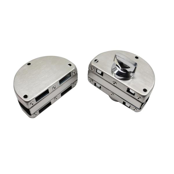 Frameless Glass Door Lock Thumbturn & Key Operated Glass Lock