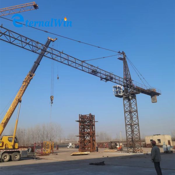 Tower Crane Slewing 0-0.64rmin Lifting Crane System with Trolleying 0-50mmin Providing Load Transport and Enhanced Operational Safety