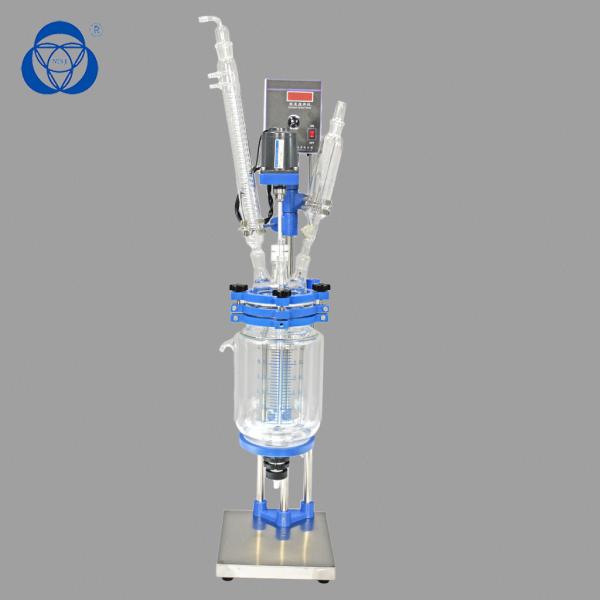 Reator de vidro químico da selagem de PTFE, aplicado industrial do reator de vidro do grupo