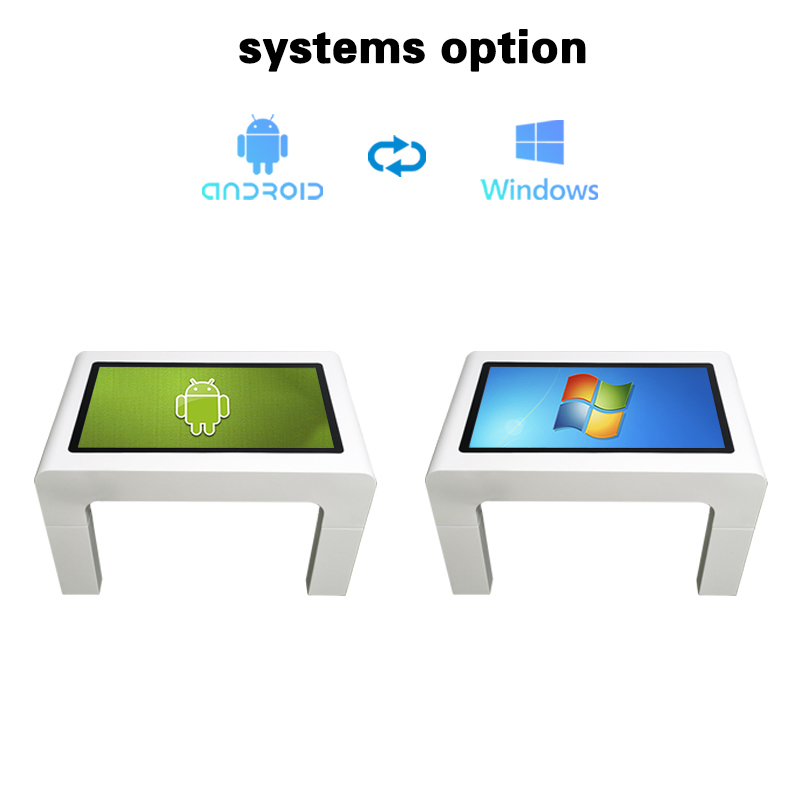 32 43 55 Inch Kids Interactive Game Table with 10 Point Capacitive PCAP Touch Screen Kiosk Waterproof Design