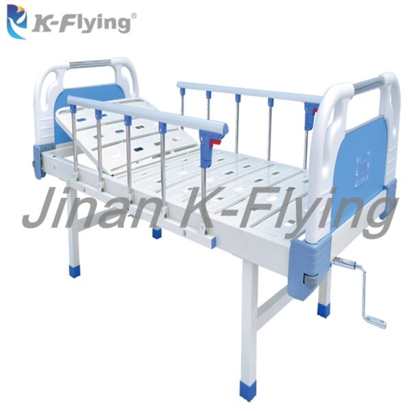 ABS Steel 1 Crank Foldable Hospital Ward Manual Nursing Bed