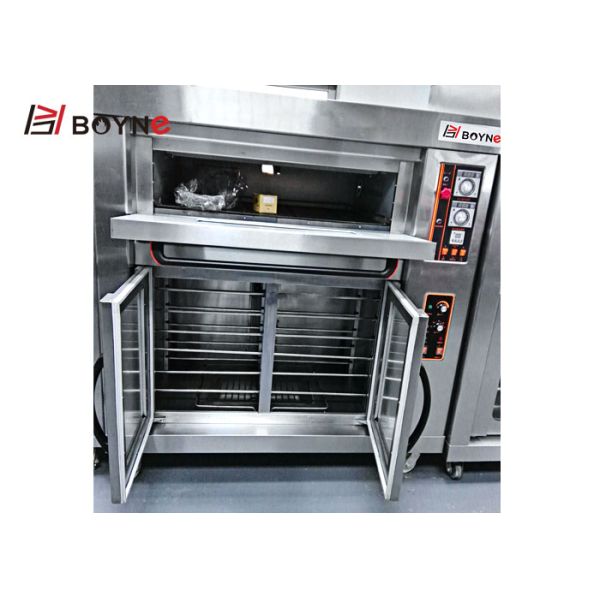 One Deck Two Tray Electric Deck Oven with Twelve Proofer for Bakery