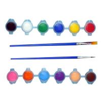DIY 12 colores 5ml tiras de acrílico pequeñas macetas de pintura lavables para niños adultos