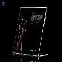 Light Duty Desk T Style Acrylic Sign Holder , Transparent Acrylic Plaque Holder