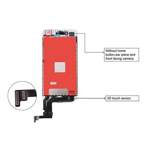 Anti - Static Package iPhone 8 LCD Screen OEM iPhone LCD with Solid Frame