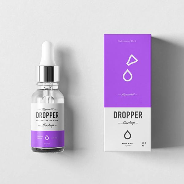 Eco Friendly Cosmetic Packaging Box 30ml Essential Oil Dropper Bottle Packaging Box