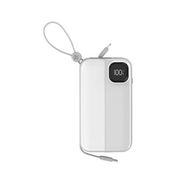 20000mah Power Bank With Built In Cables , PD 22.5W Fast Charger For IPhone / Samsung