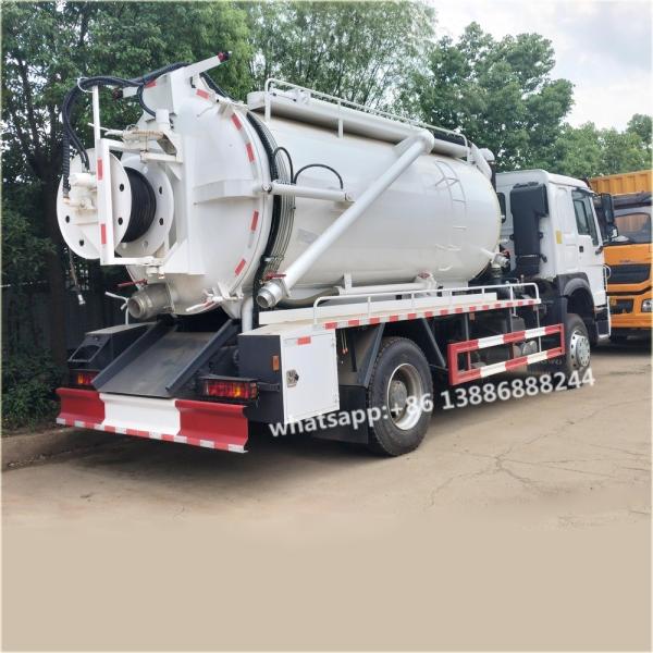 Export Type HOWO   15000 Liters  Sewage Suction Truck        Vacuum Tanker