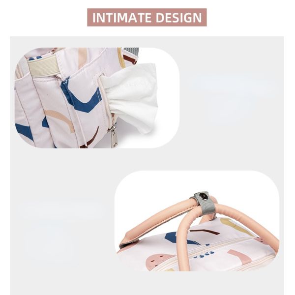 New Print Multi-function Baby Care Backpacks Waterproof Mommy Outdoor Travel Diaper Bags Large Capacity Mom Maternity Mochila