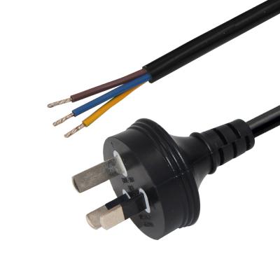 3mmx1.5mm Power Supply Cable Cord Australian 3 Pin Plug To Open Wires