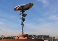 Escultura de aço inoxidável alta da paisagem do OEM 300cm