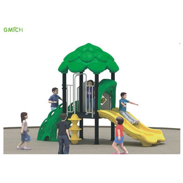 Anti Static Small Playground Set Plastic Swing Slide Set For Resort