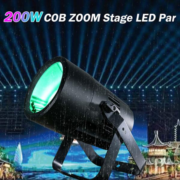 IP65 DMX Led Cob 200w Par Lighting Outdoor Christmas Lights RGBW