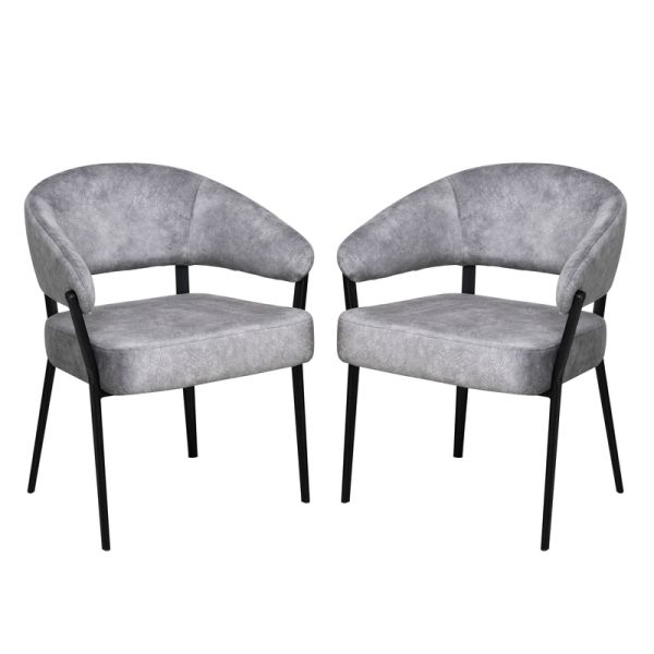 Легко очищаемый ткань мягкий акцентный стул высокая устойчивость с металлическими ногами Dc-7553