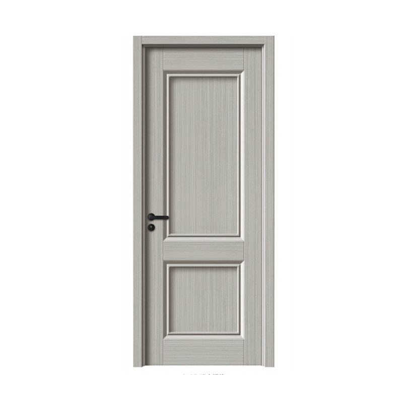 China Manufacture Wholesale Simple Design Mahogany Wood Entry Interior Wooden Door for House Room with Smart Lock