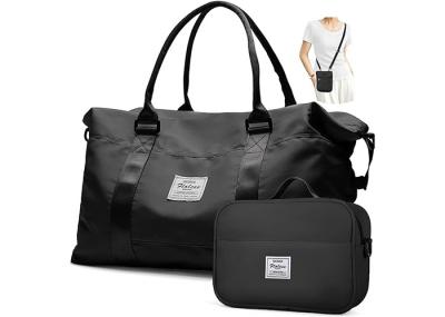 Hot Sale Waterproof Travel Bag Large Capacity Black Gym Shoulder Bag Ladies Weekend Travel Bag