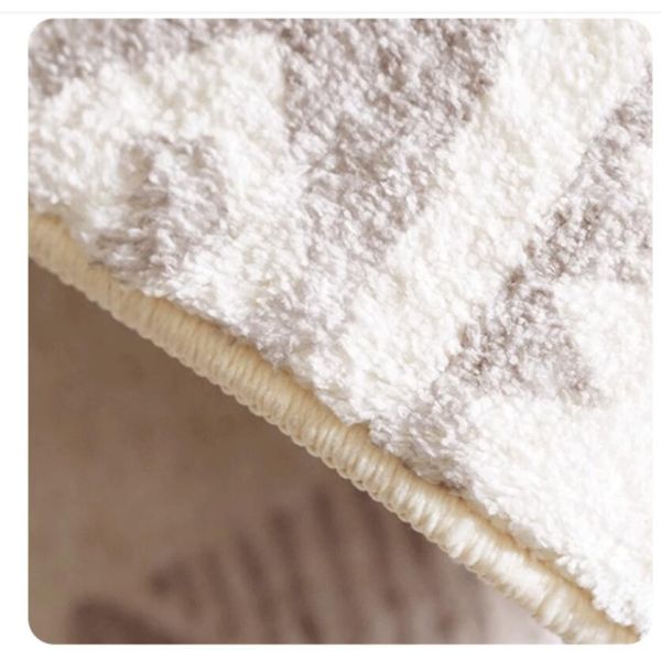Fragrance Rectangle Living Room Floor Rugs Cashmere-Like Acrylic Yarns With Special Style