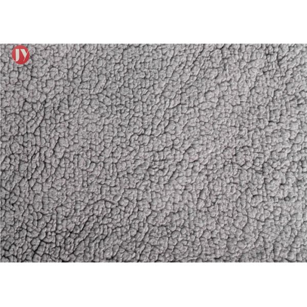 Custom Faux Animal Fur Blanket Gray Knitted wave Embossed Winter Eco - Friendly mink faux fur throw