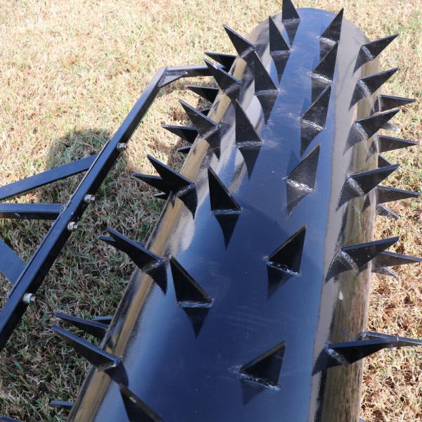 LAS14 - 14mm Diameter Atv Ballast Roller with spikes tooth ; Lawn aerator Roller with tines For Farm
