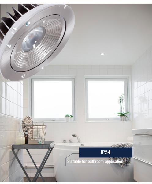 Waterproof 80RA Downlight LED 2700K , Anti Glare Dimmable Bathroom Downlights