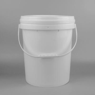 Polipropileno livre de BPA cofre forte branco do alimento de 5 cubetas do galão para a pintura