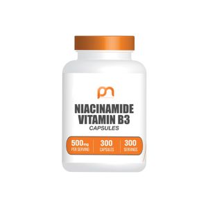 Health Glow Niacinamide Vitamin B3 500mg Capsules | 300 Servings for Optimal