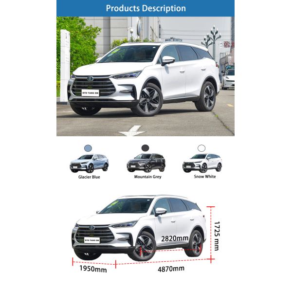 EV BYD Used Cars SUV Powerful Hybrid Car New Energy Vehicles BYD Tang