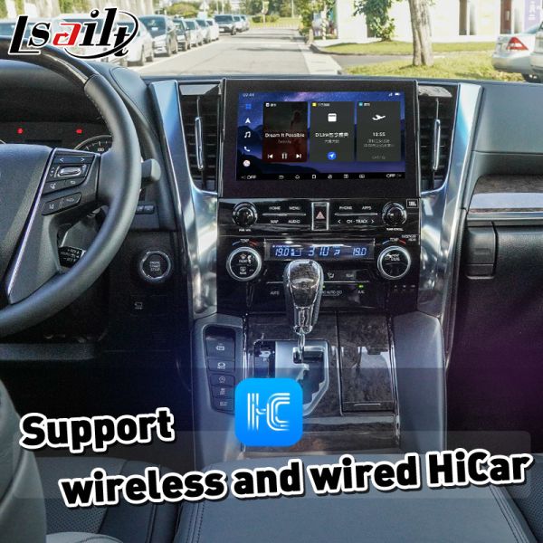 Lsailt Wireless Android Auto Carplay Interface for 2019 -2023 Toyota Alphard Vellfire JBL High Version