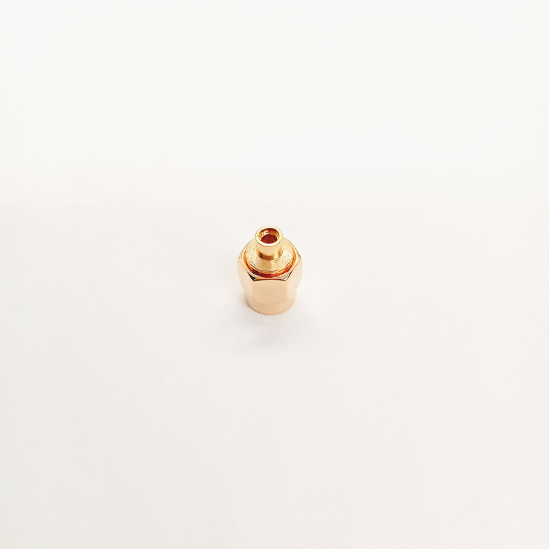50 Ohm RF Coaxial Connector RPSMA-JB2 Reverse Polarity SMA Straight Plug Solder Connector For RG405 / 086 Semi-Rigid Cable