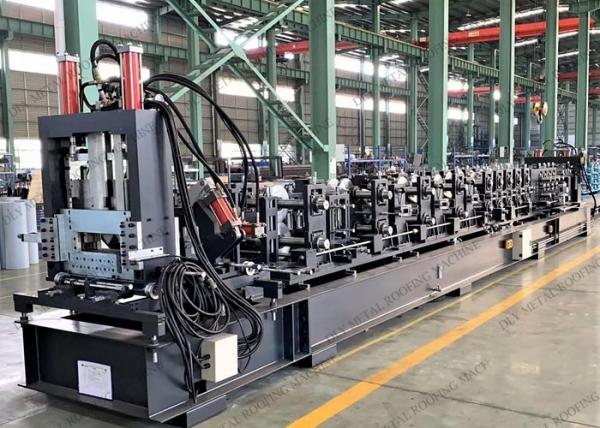 Hydraulic Cutting C Purlin Forming Machine 15KW U Channel Roll Forming Equipment