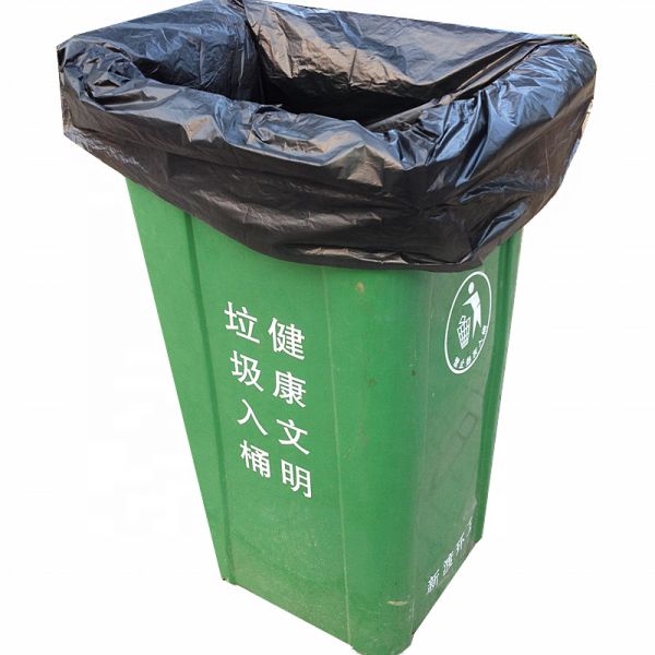 120L RoHS Eco Friendly Trash Bags Heavy Duty 100% Biodegradable Garbage Bags