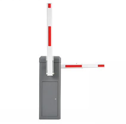 2 Motors Automatic Car Parking Barrier 6M Arm 24VDC Brushless Motor Boom Barrier