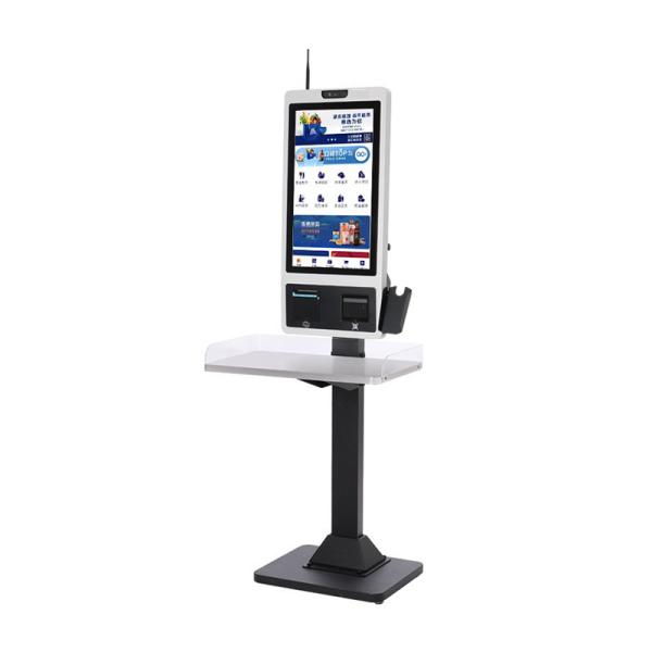 Heated Display Self Ordering Kiosk Restaurant Pos Kiosk For Cold Climate