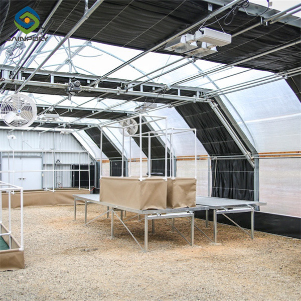 Snow Resistance Polycarbonate Film Greenhouse 100% Darkness Easy To Install