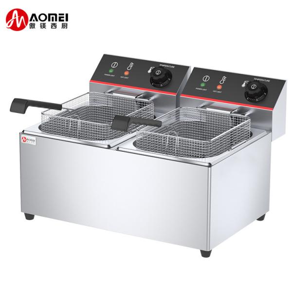 NO Private Mold Electric Deep Fryer for Commercial Fish Potato Plantain Chips Frying