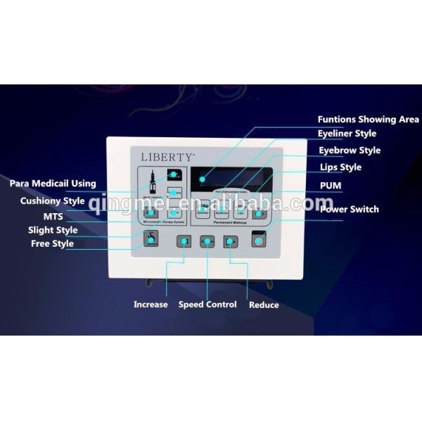 Dispositivo semi permanente del tatuaje del control de máquina del maquillaje de Taiwán Liberty Rotary Multifunctional Professional Digital