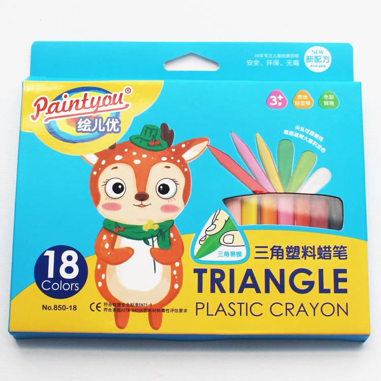 Wholesale Bright Childrens Personalised Art Crayon Set Smooth Drawing