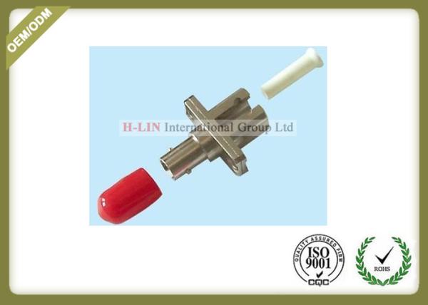 Metal Fiber Optic ST To LC Fiber Converter Adapter Simplex , ST To LC Fiber Connector
