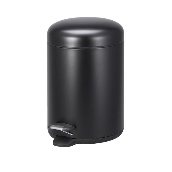Home Waste Management 5L Stainless Steel Pedal Bin with Bowl Lid and Sturdy Construction