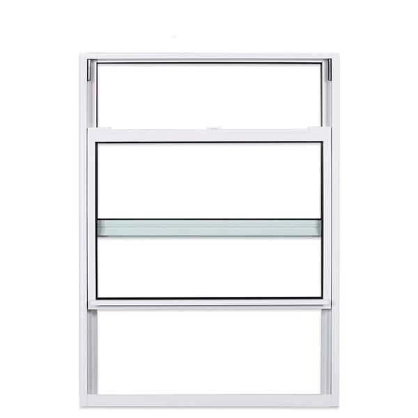 Plastic Frame Africa Aluminum Window with Double Pane Low-E Glass and Grill Design