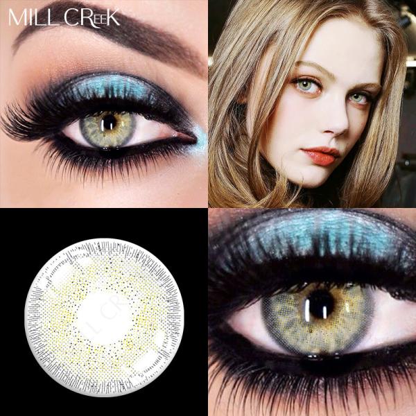 Prescription Monthly Colored Contacts Sandy Grey 14mm